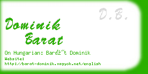 dominik barat business card